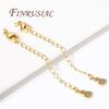 18K Gold Plated Connectors For Jewelry,Extension Extender Tail Chains with Lobster Clasps For Jewelry,DIY Bracelets Accessories
