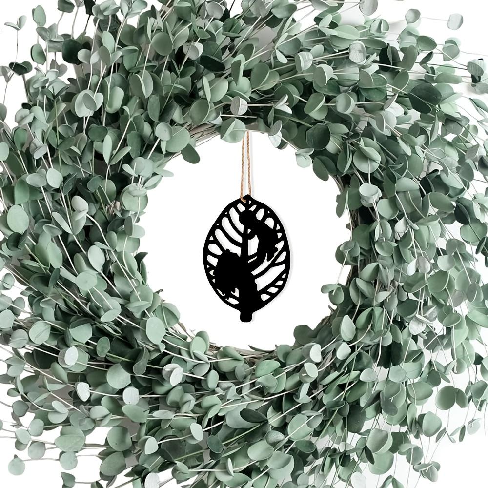 Black Wrought Iron Leaf Memento Mother Day Decorative Ornament, Heartfelt Gift for Mom, Express Love for Cherished Person