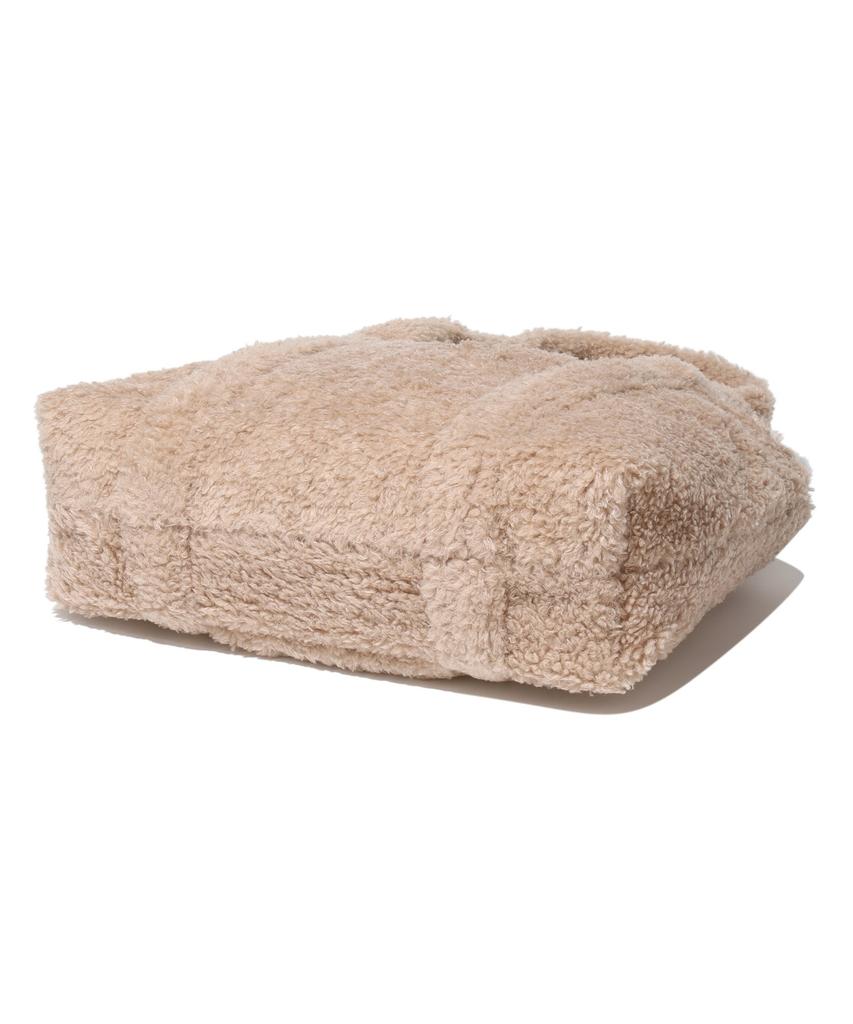 Covernat Woman Clover Heart Fluffy Medium Tote Bag Beige