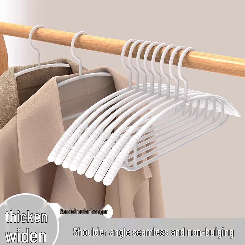 Non-Slip Seamless Shoulder Clothes Hanger: No Bumps, Suitable for Drying and Hanging.