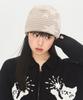 VIDEO JOCKEY Striped Star Beanie [Brown]