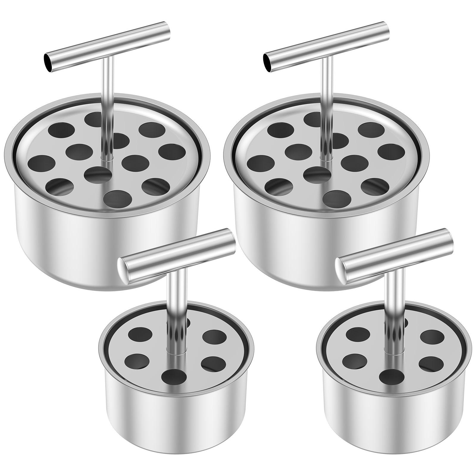 

4Pcs Press Meatball Maker Stainless Steel Meatball Maker 6/12 Hole Manual Meat Balls Making Tool for Cooking Kitchen Accessories