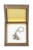 American Staffordshire Terrier, Amstaff – Silver-plated key ring with a dog in a gift box, handbag decoration | Art-Dog