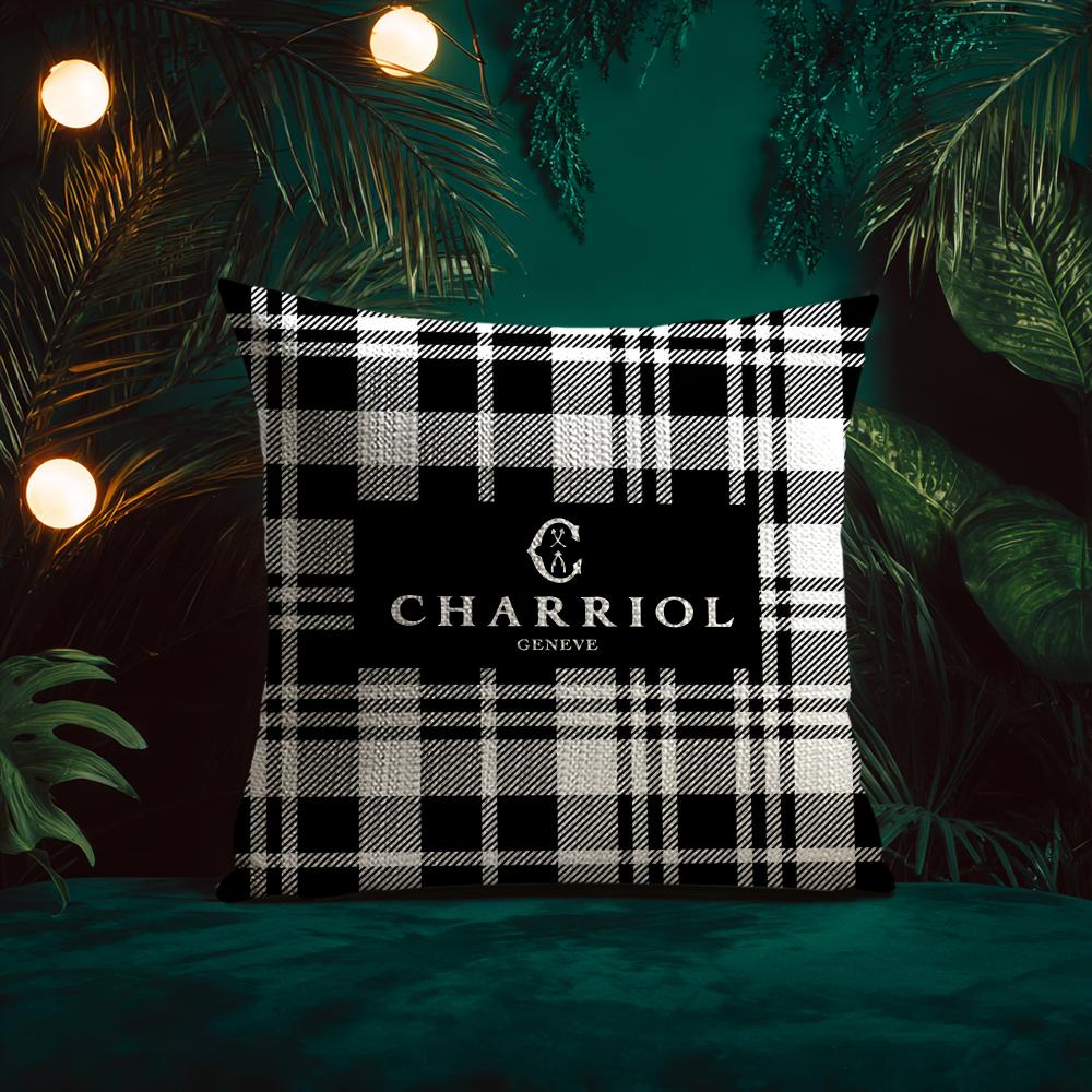 Spiral Pattern Design Charriol Cushion Cover Silky Elegant Comfort Sofa Bed Invisible Zipper Beach Pillowcase