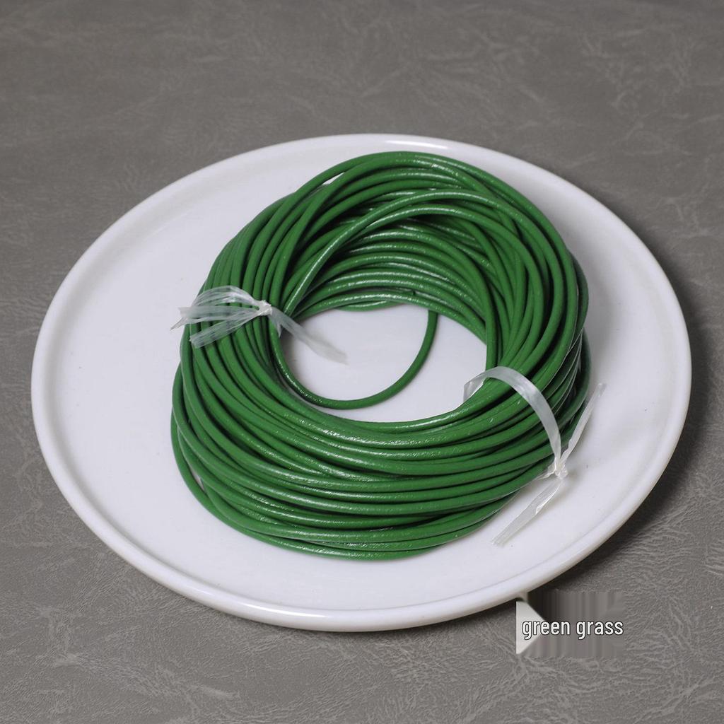 3MM Colored Leather Cord for DIY Jewelry: Round Leather Strip for Bracelet and Necklace Crafting