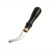 1PC Leather Edger Creaser Wooden Handle Leather Shallow Slot Edging Device Trimmer Grooving Creasing Leather Edging Creaser