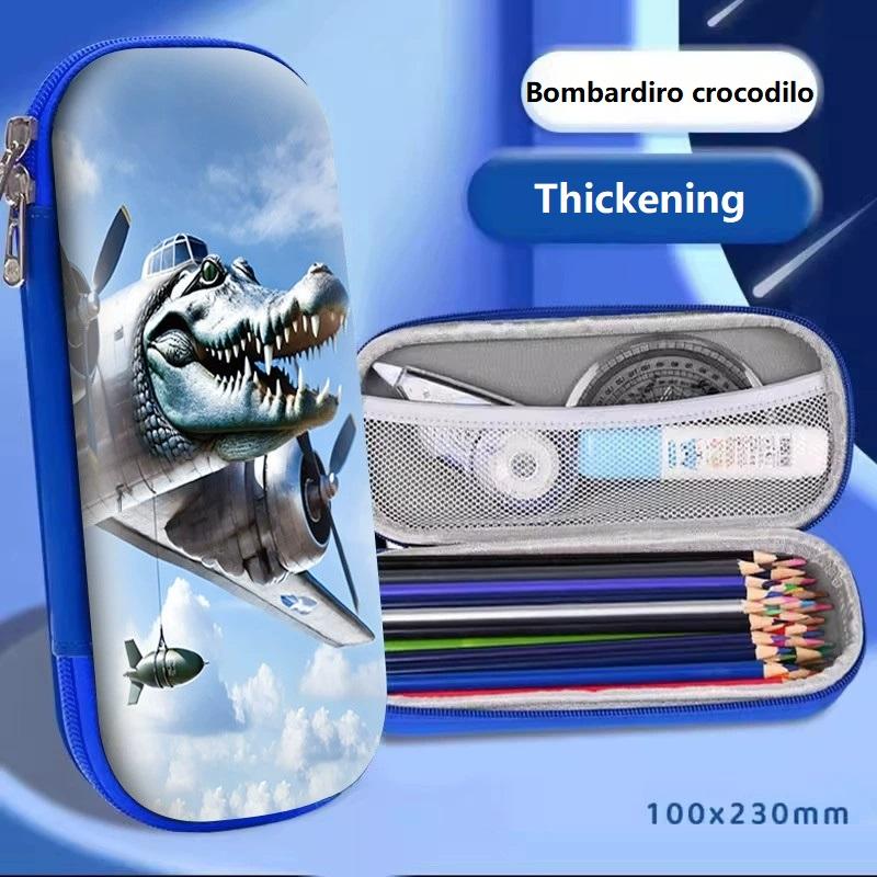 

Italian Brainrot Theme Pencil Bags Tungtungtung Tralalerotralala Pen Bag School Stationery Set Pen Storage Box Multi layer Bag as picture