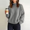 Women's Oversized Turtleneck Sweater Casual Loose Fit Knit Pullover Top