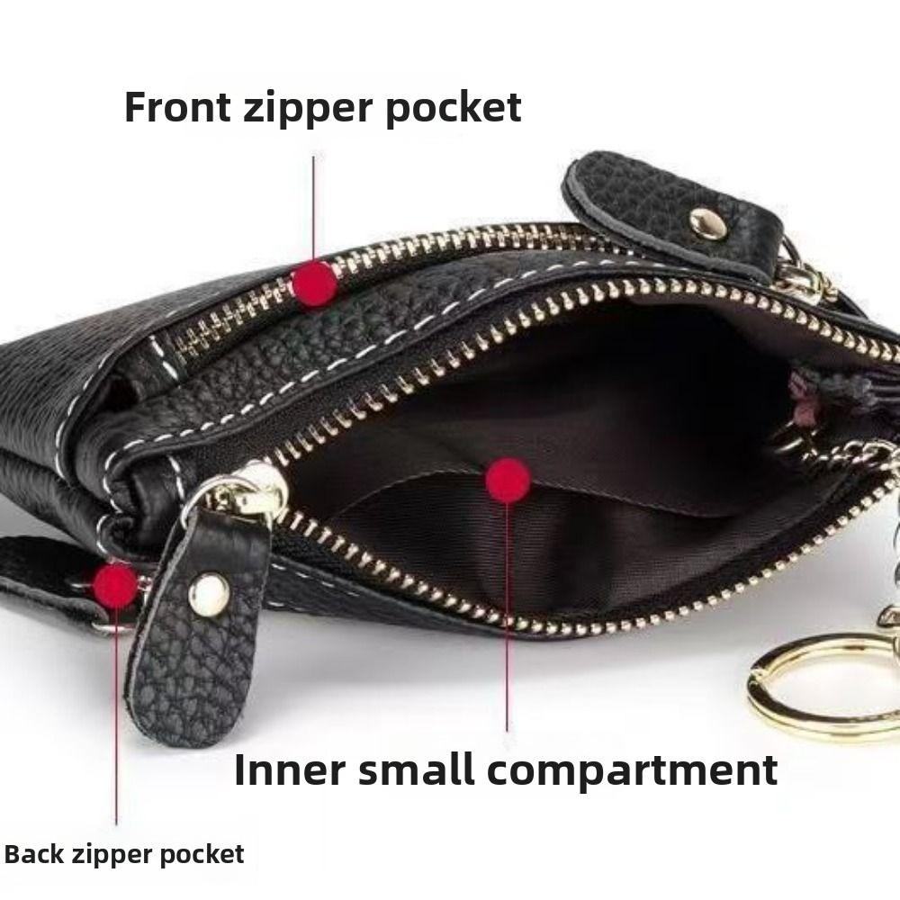 Vintage Mini Coin Purse Multi-Card Slot Card Storage Pouch Fashion Women's Keychain Wallet Outdoor