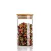 Food Grade Glass Storage Jars with Lids - Tea and Grain Container Set