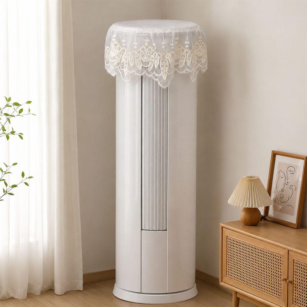 Dustproof Round  Air Conditioner Cover Universal Fit Split Front Frame AC Cloth  Living Room