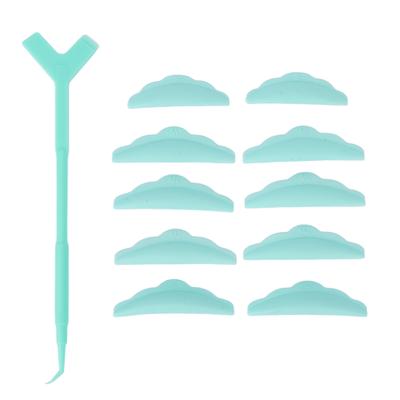 Outils pour Permanente de Cils 5 Paires Coussinets en Silicone pour Permanente de Cils 10 Pièces Lifting de Cils Forme Y