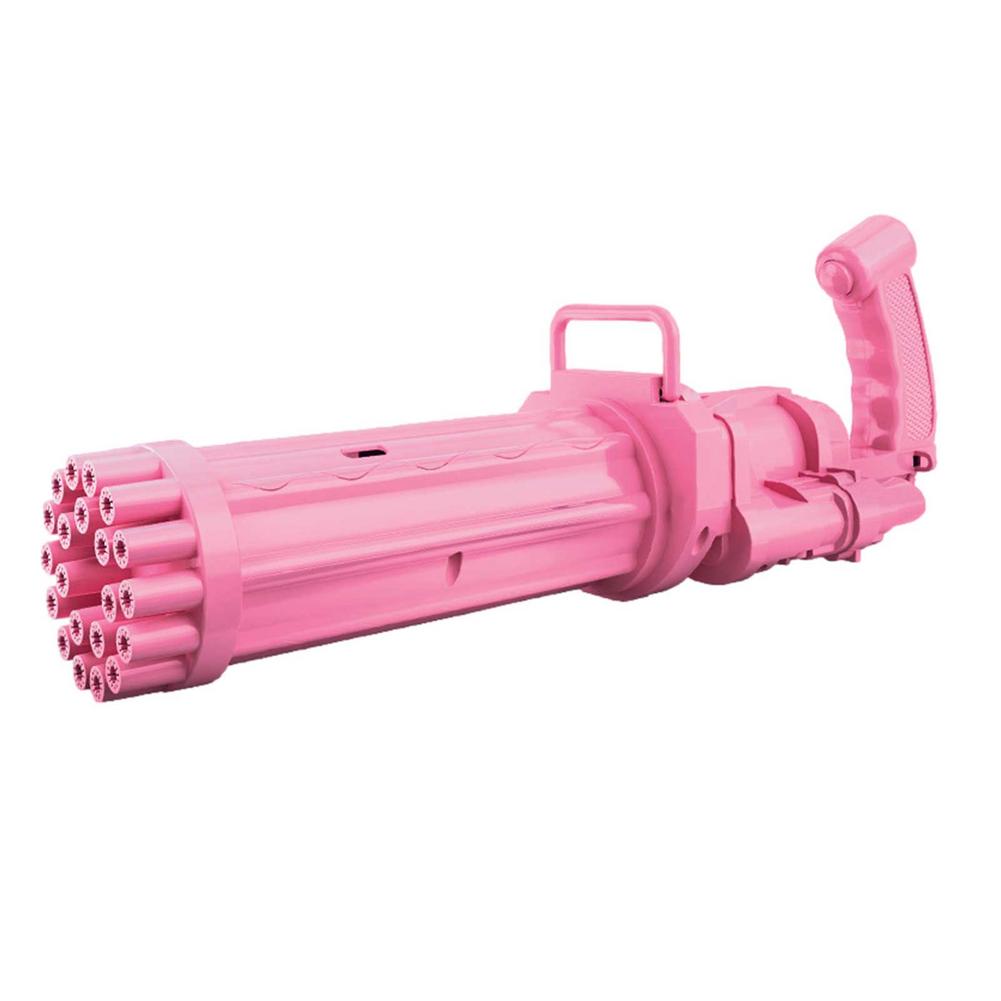 Hot Kids Gatling Bubble Gun Toy 64-Hole Charging Electric Automatic Bubble Machine Summer Outdoor Soap Water Children Toys