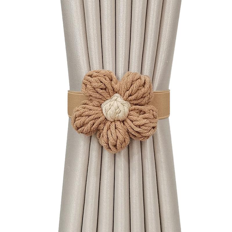 1PC Fashion Curtain Tie Bedroom Decor Curtain Buckle Flowers Shaped Nordic Style Curtain Tieback