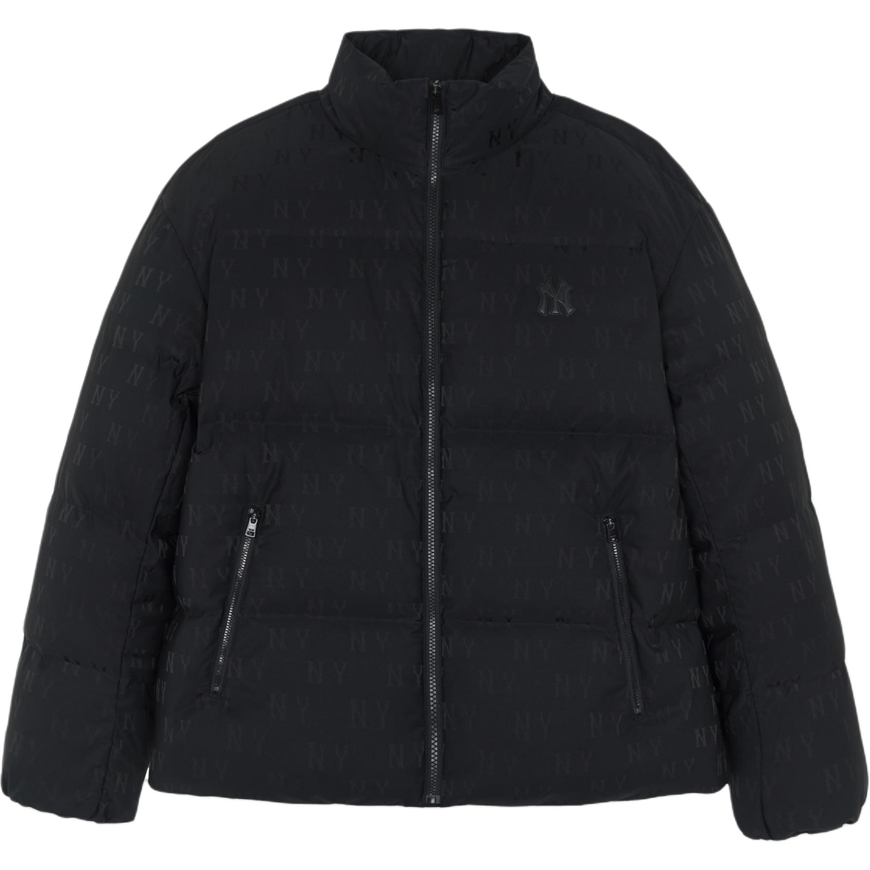 MLB New York Yankees Blumenmuster Durchgehender Reißverschluss Stehkragen Warme Daunenjacke Unisex Jacken 3ADJM0356-50BKS S black