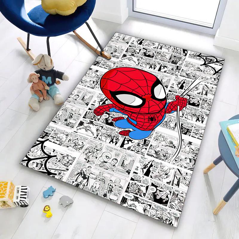 1PC Spider-Man Rug - home decoration Carpet For Living Room Bedroom Flooring Computer Chair Area Rug