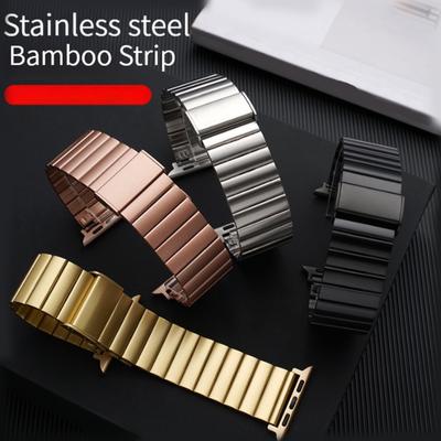 For Apple Watch Band Series 8 7 6 5 4 SE 3 2 1 Ultra 49mm 45mm 44mm 41mm 40mm 42 Business Stainless Steel Metal Strap for Iwatch