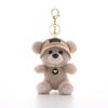 Cute Bear Wear Hat Keychain Soft Plush Backpack Charm for Girls Adorable Keyring Gift for Mothers Lovers Family Friends Colleagues