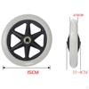 2Pcs Wheelchair Replacement Front Wheel Silent Heavy Duty for