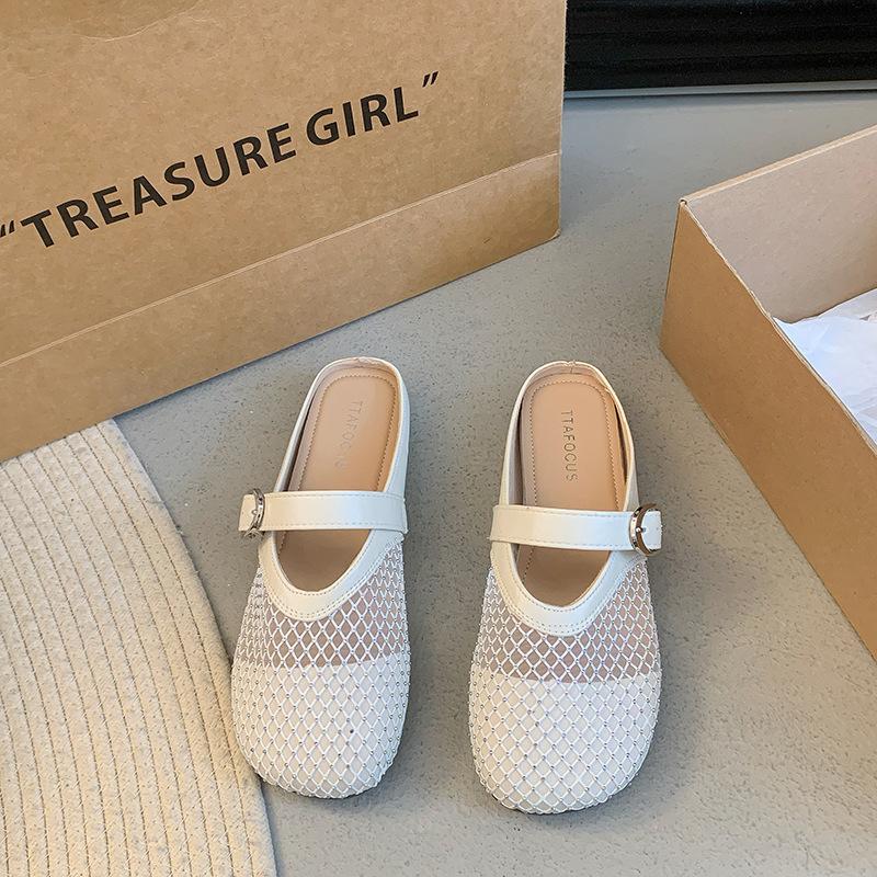 

Thick-soled slippers for women s summer outer wear 2025 summer new style with skirt height increase one-word drag muffin bottom cool slippers tide 40 бежевый