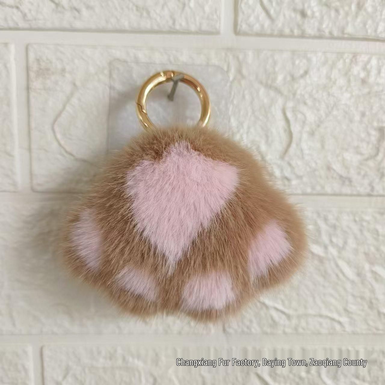 

Очаровательный плюшевый брелок-подвеска в виде лапки панды - Игрушка из искусственного меха норки Креативный подарок на день рождения