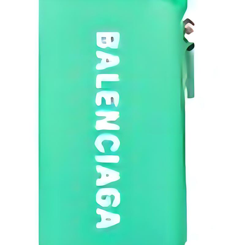 Balenciaga Cash Classic Logo Leather Card Holder Unisex Accessories Green 594548-1IZI3-3890 Basic Set (Bag+Dust Bag)