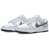 Nike Dunk Low 3D Swoosh Men Sneakers White Blackened-Blue Volt DV6482-100