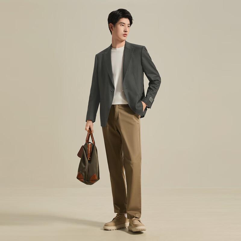 Seven Men's Merino Wool Business Jacquard Blazer