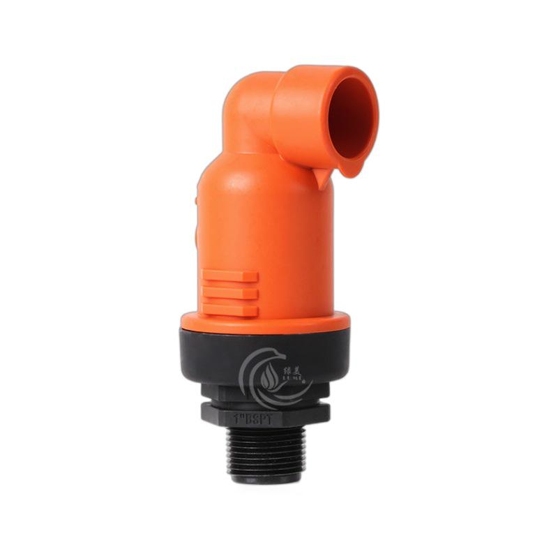 1" & 1.5" Plastic Orange Valves for Agricultural Greenhouse Irrigation Sprinkler System