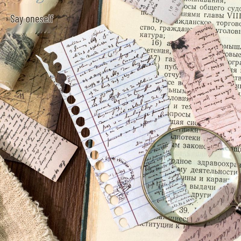 Yan Ji Retro Burned Fragments Journal Sticker Pack - 6 Varieties
