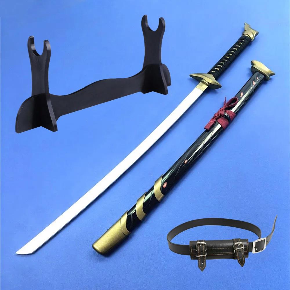 40inch Yasuo Katana Animation League of Legends Sword Costume Play Yone Wood Material Ninja Knife Real Dimension Japanese Katana Samurai Sabre Present