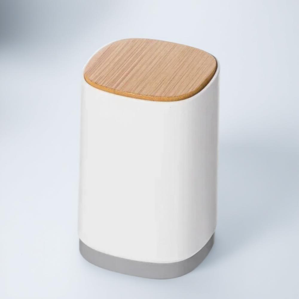 

Home Kitchen Decorative Semi Automatic Toothpick Holder Storage Box Personalized Cotton Swab Organizer серый