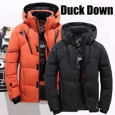 Winter Warme Weiße Ente Dicke Daunenjacke Veste Outwear Herren Snow Parka Kapuzenjacke Mantel