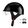 Helmet Men's Motorcycle Pedal Half Helmet Four Seasons Universal Lenses Transparent Women's Helmet Electric Vehicle Riding