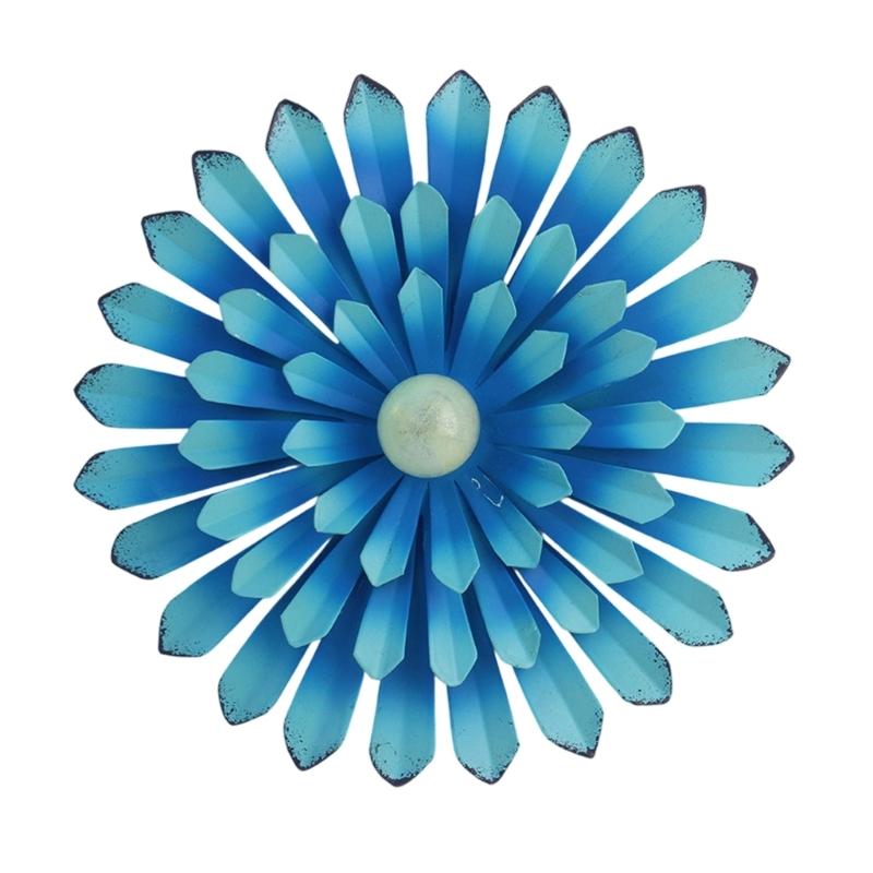 652F Rostbeständige Metall-Wandkunst Mehrfarbige Eisen-Sonnenblumen Hängendes Ornament mit Leuchtenden Perlen im Dunkeln Für die Raumgestaltung