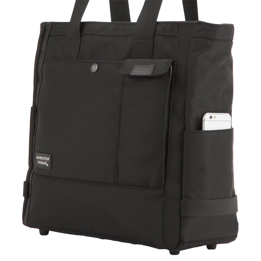 8530BK Business Tote Unisex [Manhattan Passage] “Lux 2” (Black)