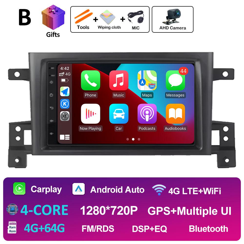 Smart System GPS Navigation For Suzuki Grand Vitara 3 2005 2006 2007 2008 2009 - 2015 Wireless Carplay Car Video Player No 2 din