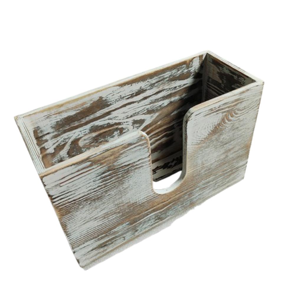 Wall Mounted Hanging Tissue Box Creative Paper Storage Holder Wooden Napkin Holder  For Restaurant