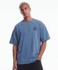 HDEX Crack Printed Pigment Short Sleeve (Pigment Ash Blue)