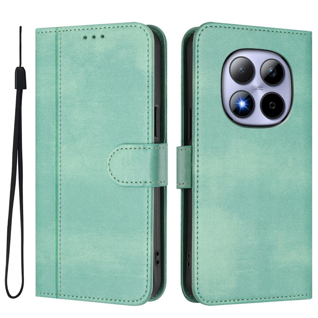 For Xiaomi Redmi Note 15 Pro 5G Cases Wallet Stand Retro Texture Leather Phone Cover with Lanyard