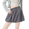 2025 Spring/Summer Women's Versatile Solid Color A-line Bud Skirt with Elastic High Waist