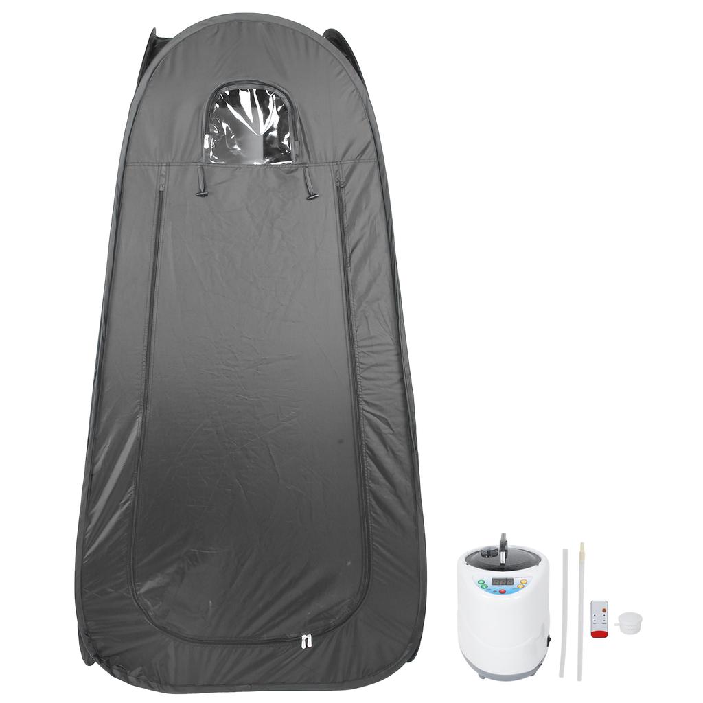 90x90x180cm Home Folding Sauna Tent Adjustable Temperature 2L Sauna Steam Machine Black220V AU Plug