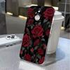 Bright Red Roses Phone Case for iPhone 17 Air 16 15 14 13 12 11 Pro Max Plus Mini  X 8 7 Soft Transparent Cover Fundas Accessory
