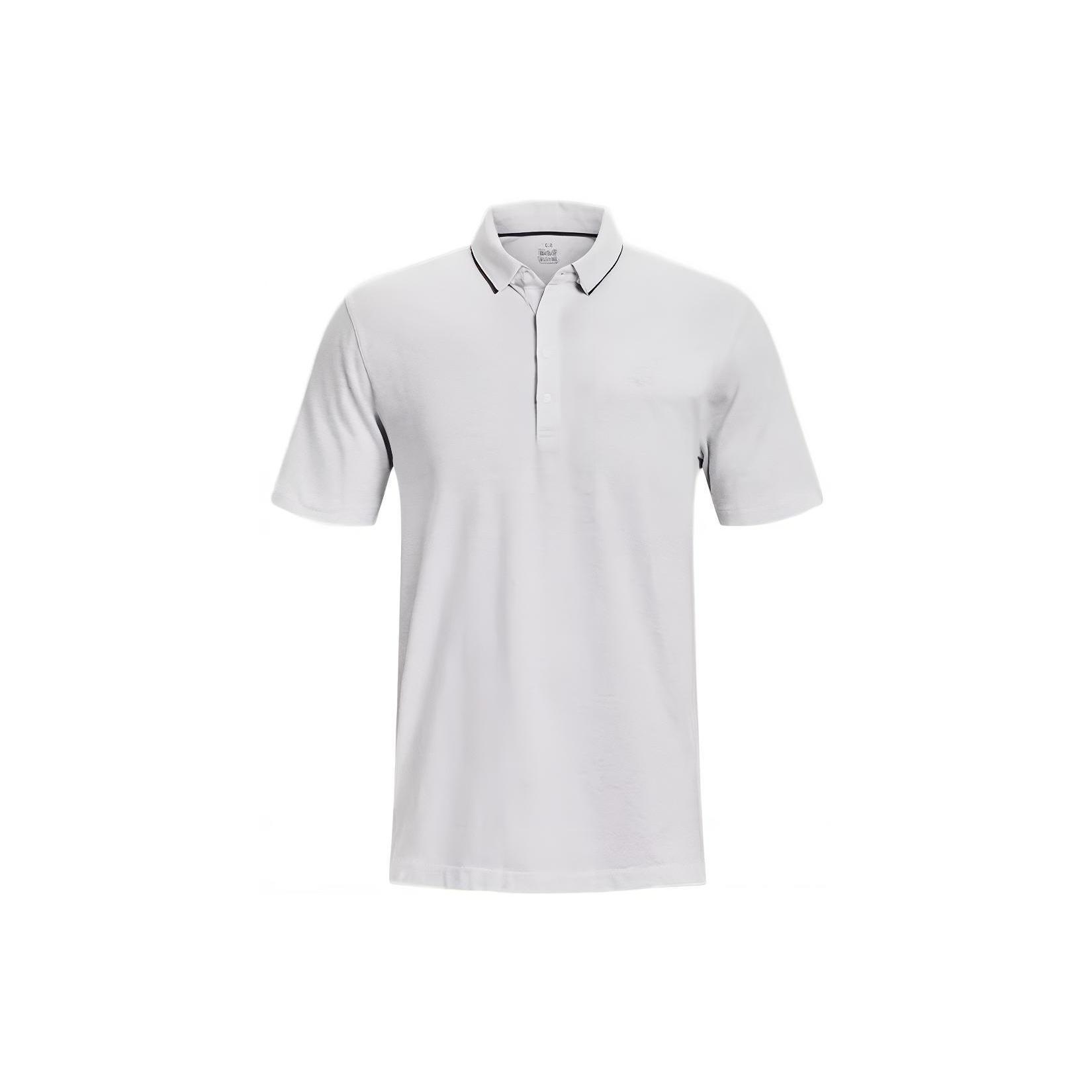 Under Armour Luxe Polo Shirt White Men s 1377363-100 L
