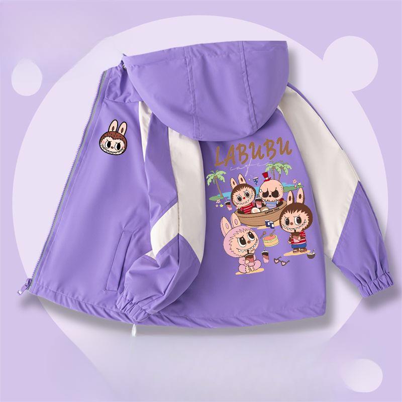 

Модные пальто для девочек и мальчиков, детские ветровки с капюшоном для весны и осени 130