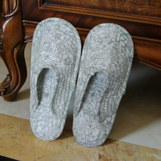 Sommer Stille Geschlossene Baumwollpantoffeln: Atmungsaktive, rutschfeste Indoor-Überschuhe für Erwachsene