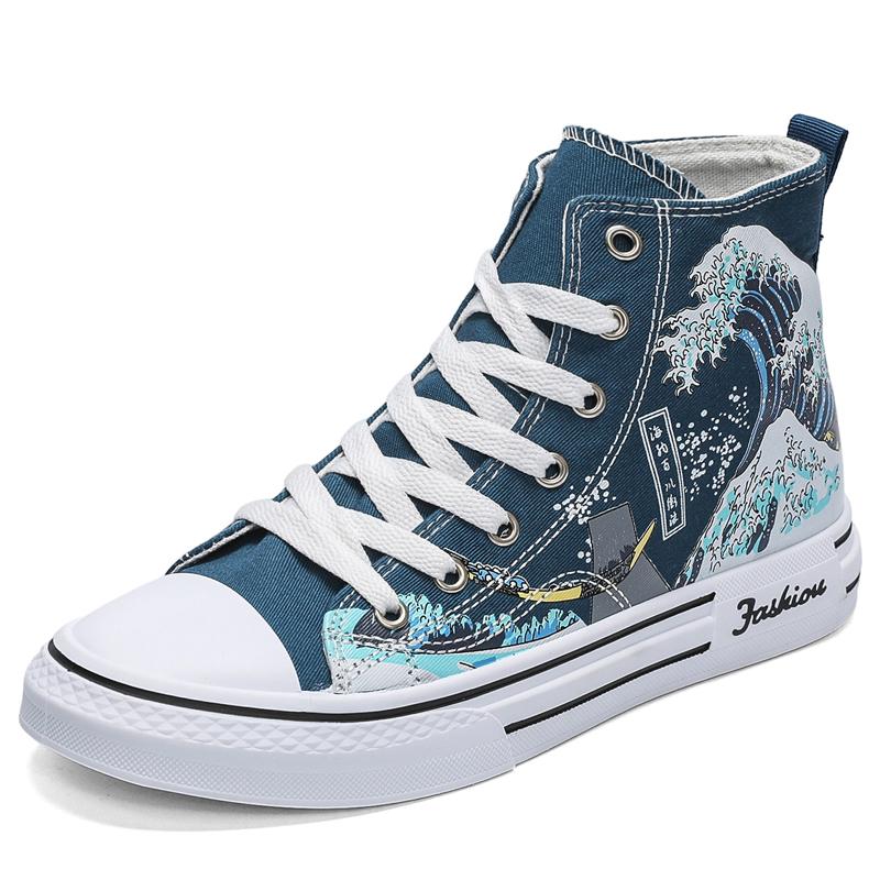 Designer Men Canvas Shoes 2026 Fashion Breathable Sneakers Outdoors Anti Slip Running Shoes for Men Street Trend Student Sneaker