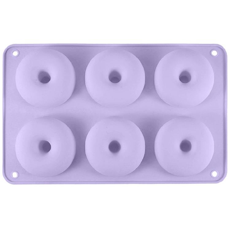 Nonstick Doughnuts Pans 6 Cavity Dessert Cake Silicone Molds Kitchen Baking Biscuits Molds Muffins Cupcakes Making Tray