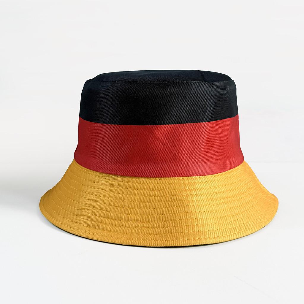 Ausgebleichte Print Flache Kappe Mit Breiter Krempe Sonnenschutz Für Outdoor-Fans