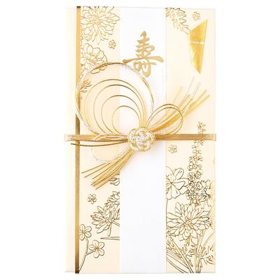 Maruai Wedding Gift Envelope, Western Style, Floral Design, Cream, 1 Piece, Ki8C
